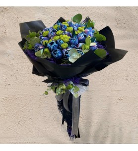 Cosmic Blue Galaxy Tulips